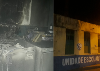 Incêndio provocado por curto-circuito atinge escola estadual em Barras